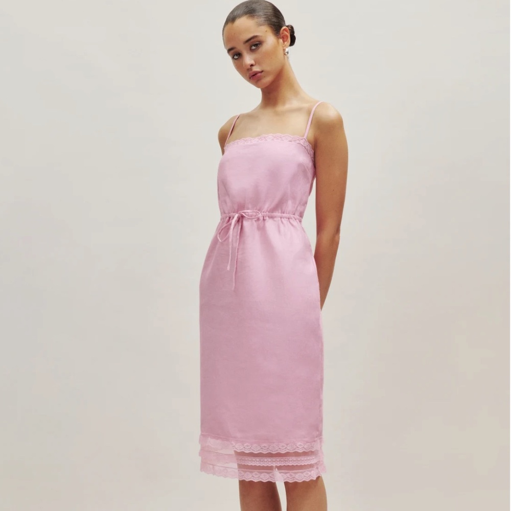 Reformation Neena Linen Dress